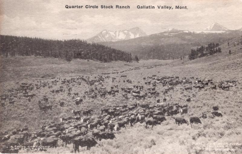 QUARTER CIRCLE STOCK RANGE, GALLATIN VALLEY, MONTANA.