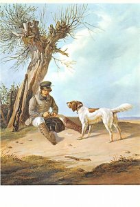 Hunter And Dog, Portarit  