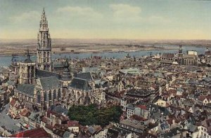 Belgium Antwerpen Anvers Panorama et vue sur la Cathedrale Photo