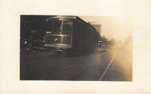 Washington DC 700-series car Railroad Trolley  RPPC Postcard