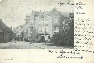 Danmark hilsen fra Odense brevkort Denmark postcard 1900 