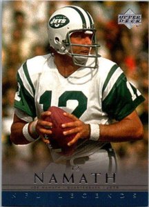 2000 Upper Deck Football Card Joe Namath New York Jets sk5674