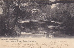 Memorial Bridge Stockbridge Massachusetts 1906 Rotograph