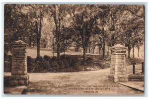 c1910s Main Entrance To Tennessee State University Knoxville Tennessee  Postcard