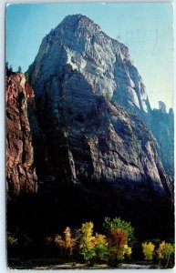 The Great White Throne from the Virgin River, Autumn, Zion National Park - Utah