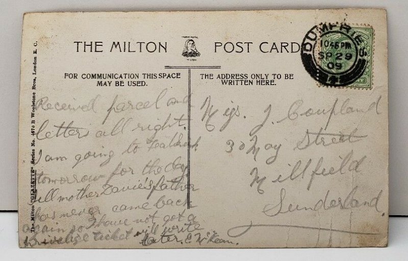 Dumfries,  House Where Burn Lived Scotland Postcard C15