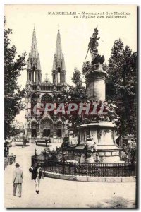 Old Postcard Marseille Fontaine Cantini