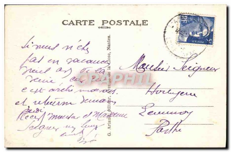 Old Postcard La Bernerie Approval of Boutinardiere