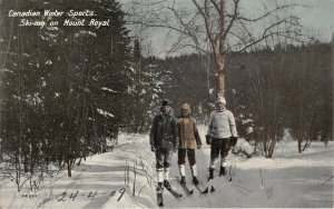 br105494 winter sports ski ing on mount royal  canada toronto