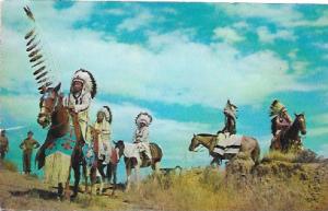 US Unused. Native Americans. Indians.  Horses.