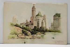 Savoy Plaza and Netherland Hotel Postcard G3