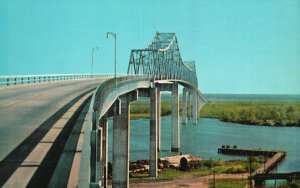 Vintage Postcard The Eugene Talmadge Memorial Bridge Savannah Georgia GA