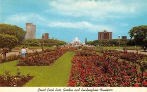 BR101717 grant park rose garden and buckingham fountain chicago  usa