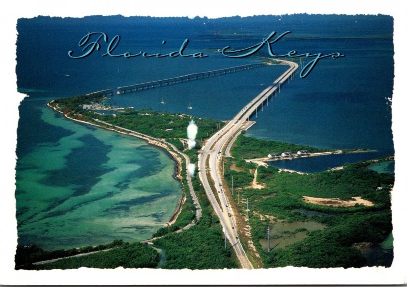 Florida Keys Aerial View Bahia Honda Bridge and State Park 2006