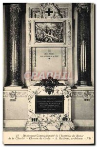 Old Postcard Paris Monuments Commemorative From & # 39Incendie From Charity B...