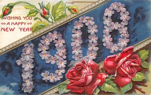 Happy New Year Year Date 1908 Postcard