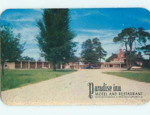 Unused 1950's NEW PARADISE INN MOTEL Champaign Illinois IL u3126