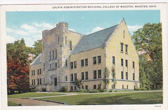 Ohio Wooster Galpin Administration Building College Of Wooster Curteich