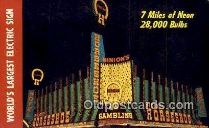 Binion's Horseshoe Hotel & Casino, Las Vegas, NV, USA Motel Hotel Unused ligh...