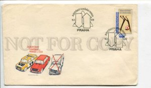 293337 Czechoslovakia 1978 year COVER Praha Police car