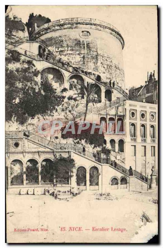 Postcard Old Nice Staircase Lesage