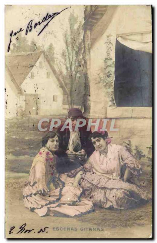 Postcard Old Gypsy Escenas Gitanas