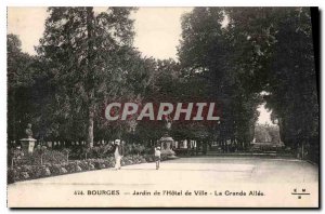 Old Postcard Bourges Garden City Hotel La Grande Allee