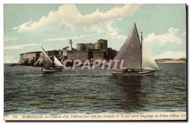 Old Postcard Marseille Chateau d'If Chateau Fort Bati By Francois 1er and who...