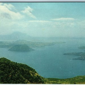 1961 Lake Taal, Tagaytay Ridge Philippines Teich Batangas Pasay Manila Card A225