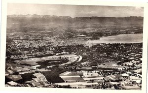 Le Salève Aerial View Postcard Geneva & Lake Léman France 1950s
