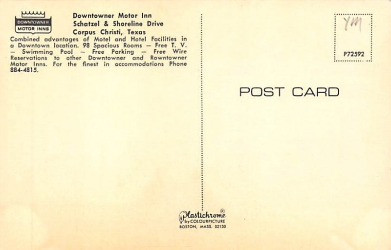 Downtowner Motor Inn - Corpus Christi, Texas TX