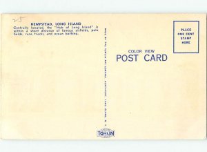 Linen POST OFFICE SCENE Long Island - Hempstead - Near Queens New York NY AF0999