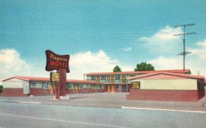 Vintage Postcard Flagstone Motel Building Modern Units Port Angeles Washington