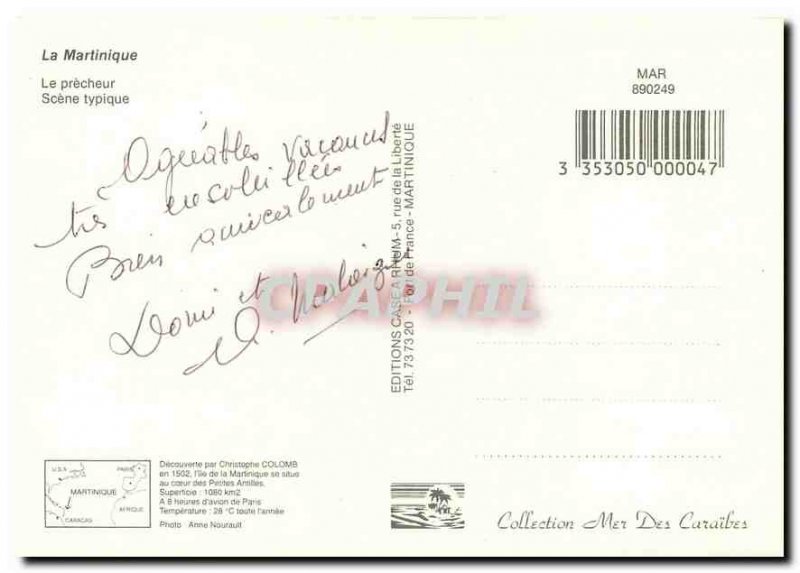 Modern Postcard Martinique