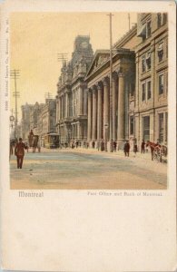 Montreal Quebec Post Office Bank of Montreal Unused Montreal Import Postcard G8