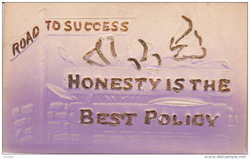 Road to Success: Honesty is the Best Policy, Glitter detail, 00-10s