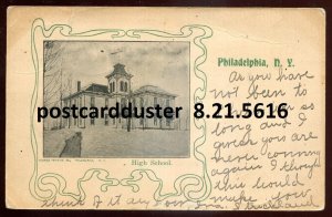 h902 - PHILADELPHIA NY Postcard 1905 High School by Aldrich