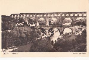 BF11666 nimes le pont du gard france  front/back image