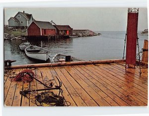 Postcard Wharf Scene, Peggy's Cove, Canada