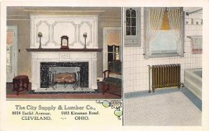 Cleveland OH City Supply & Lumber Co. Multi-View Linen Postcard