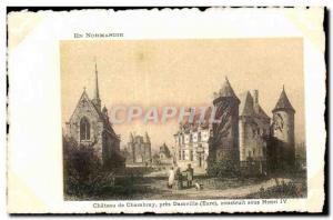 Old Postcard Chateau de Chambray near Dambille built under Henri IV