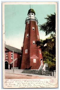 c1905 View Of The Observatory Munjoy Hill Portland Maine ME Antique Postcard