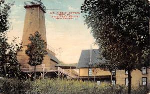 Troy Pennsylvania Mt Pisgah Tower Street View Antique Postcard K90349