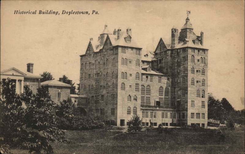 Doylestown PA Historical Bldg c1910 Postcard