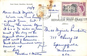 Front Street Hamilton Bermuda Postcard