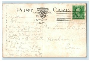 1914 Odd Fellows Building, Amsterdam, New York, NY Antique Posted Postcard