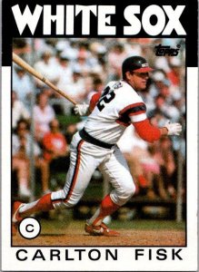 1986 Topps Baseball Card Carlton Fisk Chicago White Sox sk2603