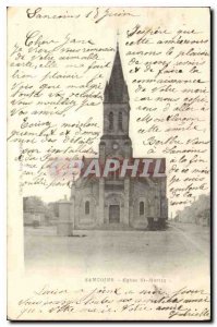 Postcard Sancoins Old St. Martin's Church