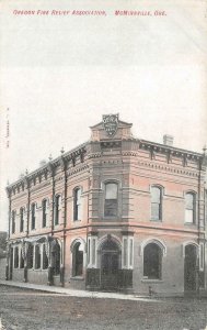 OREGON FIRE RELIEF ASSOCIATION McMINNVILLE OREGON POSTCARD (c. 1908)