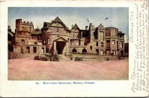 Vtg 1908 Mont Calme Sanitarium Manitou Colorado CO Postcard